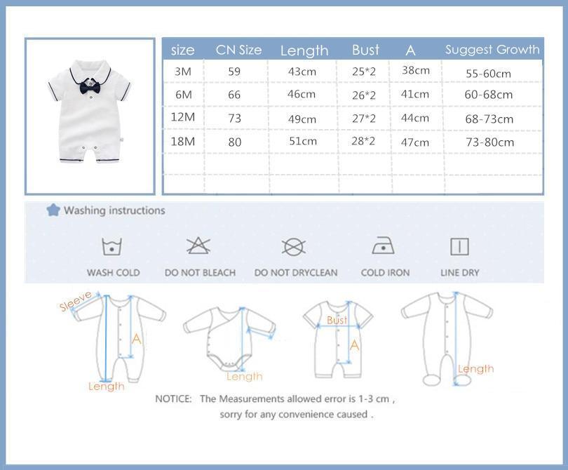 Baby Boys' Short-Sleeve Cotton Romper