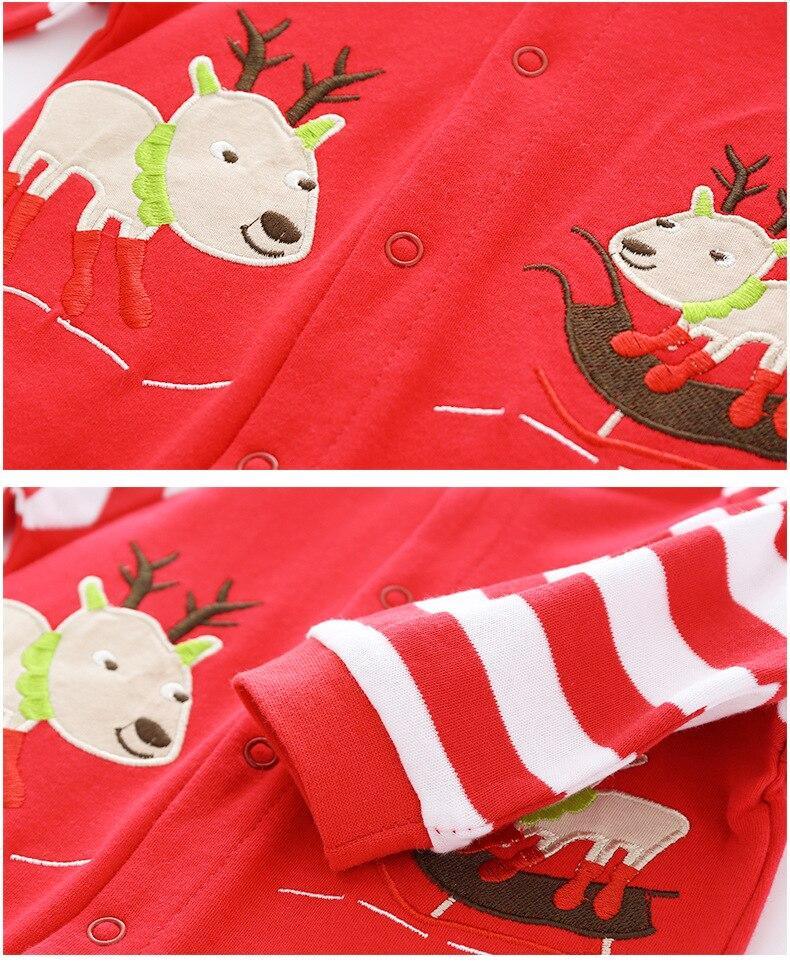 Printed Long-Sleeve Cotton Baby Romper
