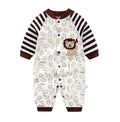 Printed Long-Sleeve Cotton Baby Romper