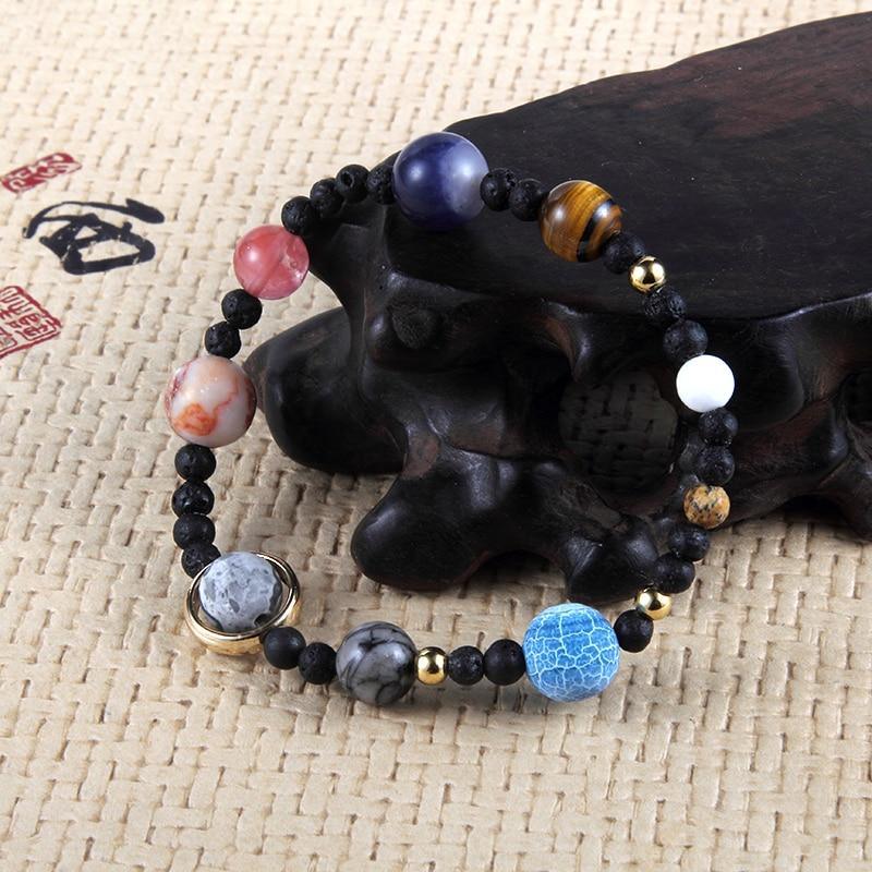 Solar System Beaded Bracelet for Men and Women