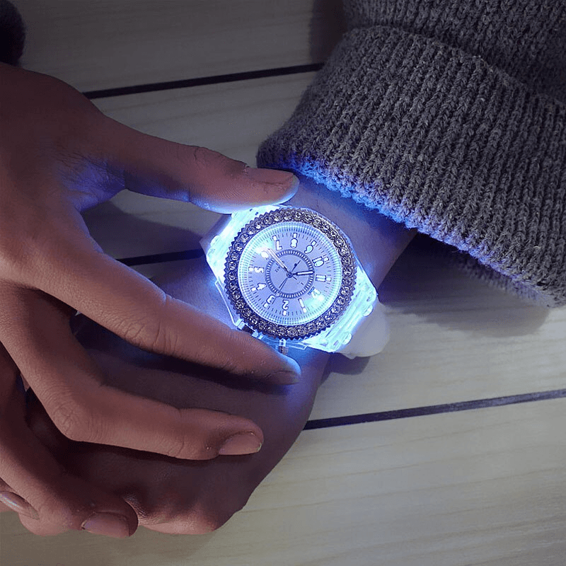 STEVVEX LED Light-Up Wristwatch for Men and Women