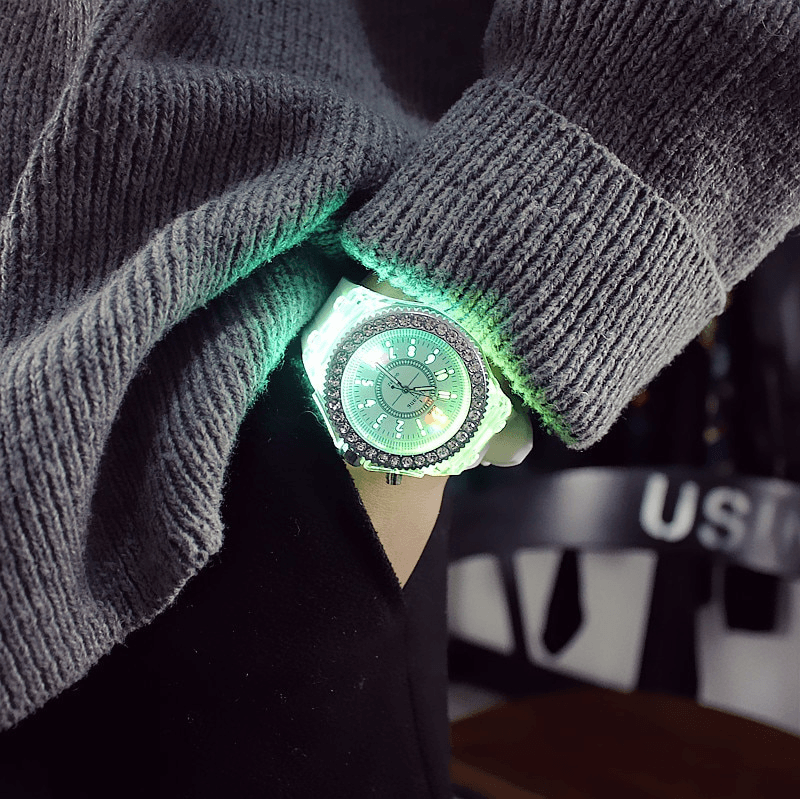 STEVVEX LED Light-Up Wristwatch for Men and Women