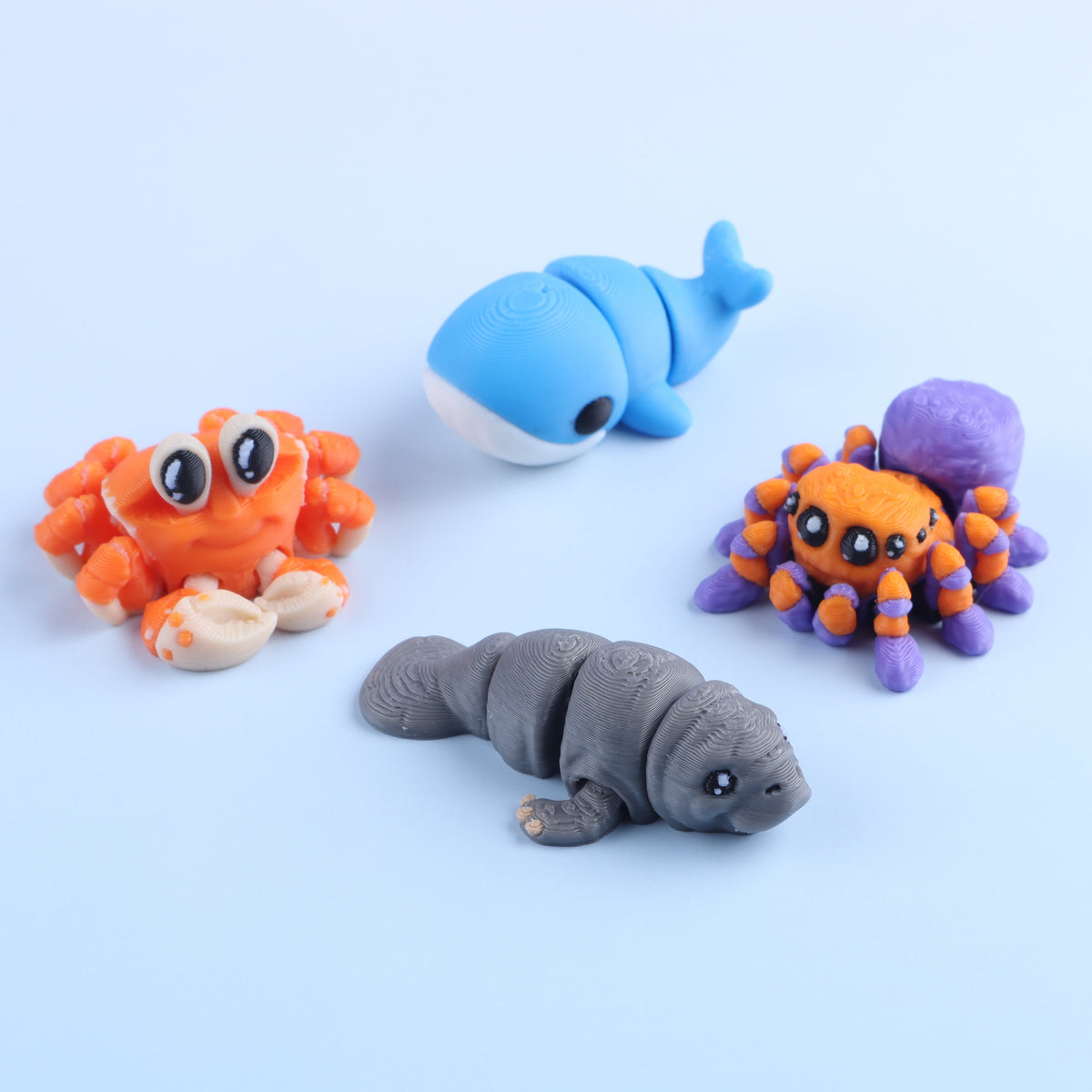 3D Printed Mini Fidget Creatures – Variety Pack