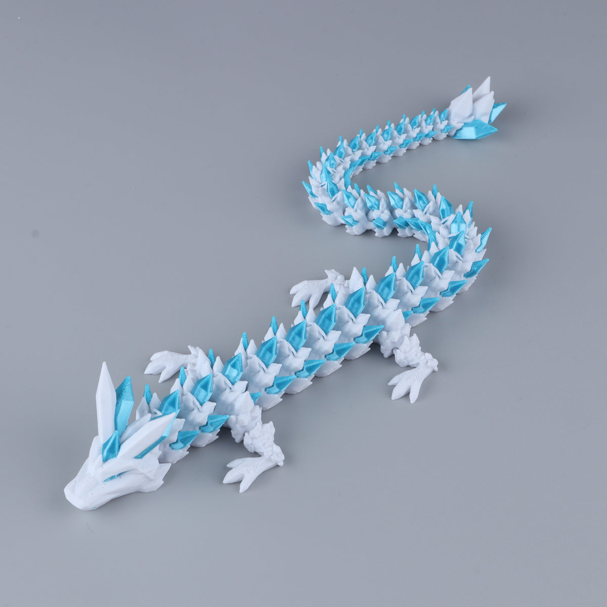 Crystal Dragon Fidget Toy – 3D Printed Articulated Fantasy Desk Piece