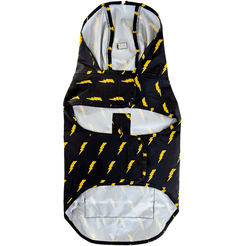 Pawgwarts Dog Poncho – Lightning Bolt Pet Rain Coat | Cute Dog Outfit