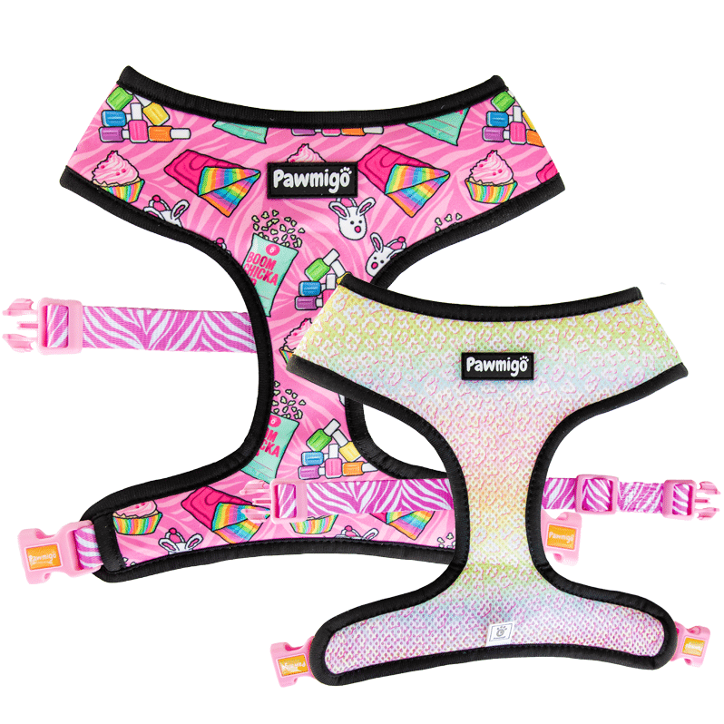 Slumber Pawty Reversible Dog Harness – Cute & Cozy Pet Harness