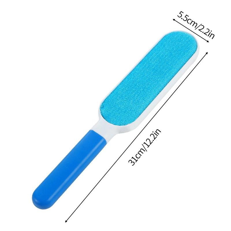 Reusable Pet Hair Remover Brush with Self-Cleaning Base