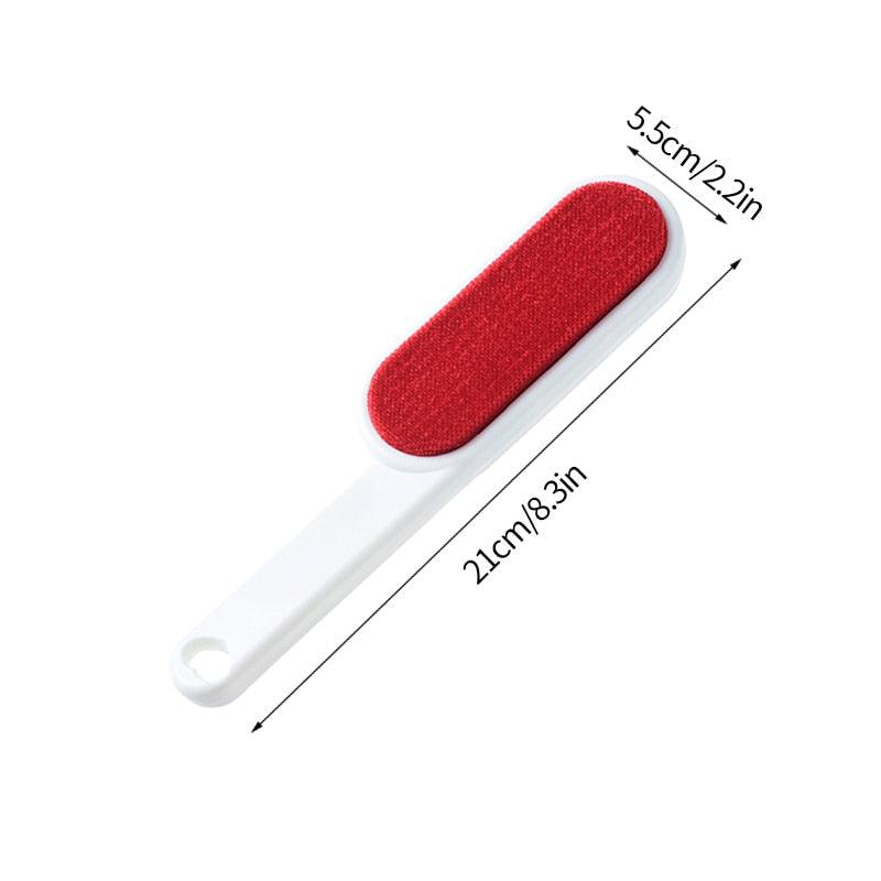 Reusable Pet Hair Remover Brush with Self-Cleaning Base