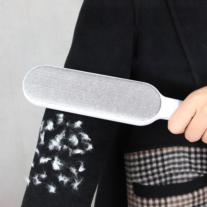 Reusable Pet Hair Remover Brush with Self-Cleaning Base