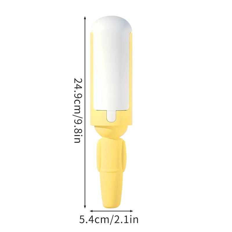Reusable Pet Hair Remover Brush with Self-Cleaning Base