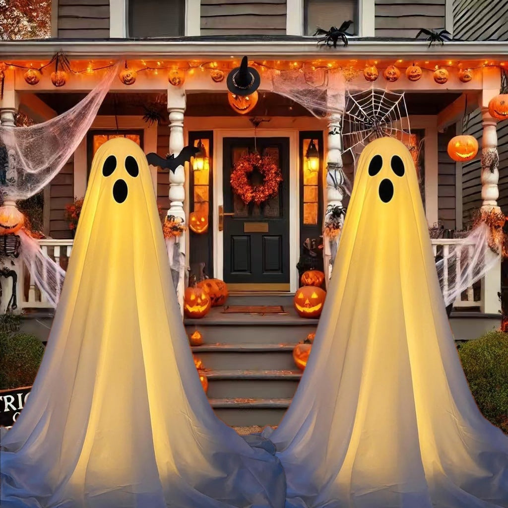 Spooky Ghost Yard Stake – Halloween Outdoor Decoration for Lawn & Garden