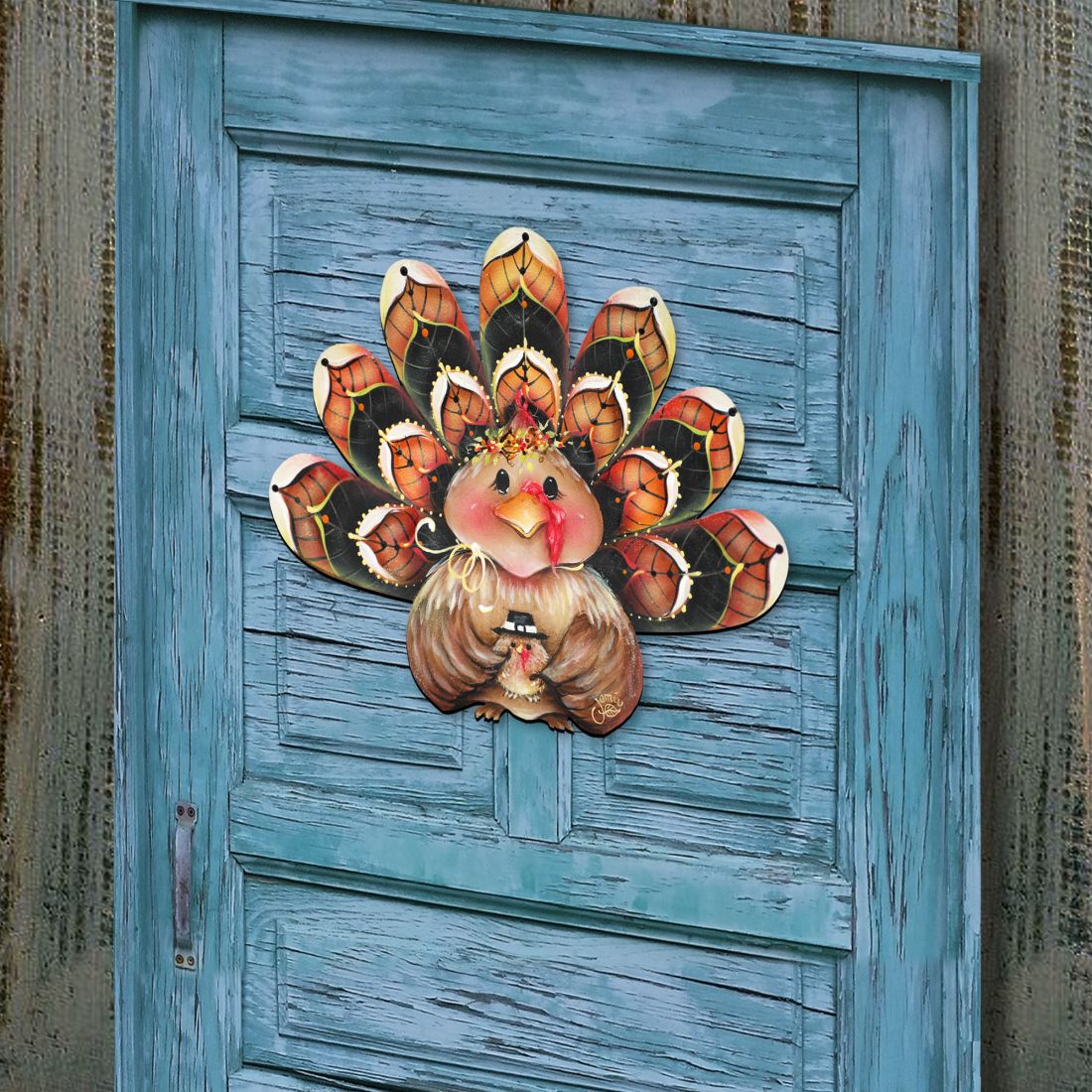 Be Thankful Turkey Door Sitter – Cute Thanksgiving Home Decor
