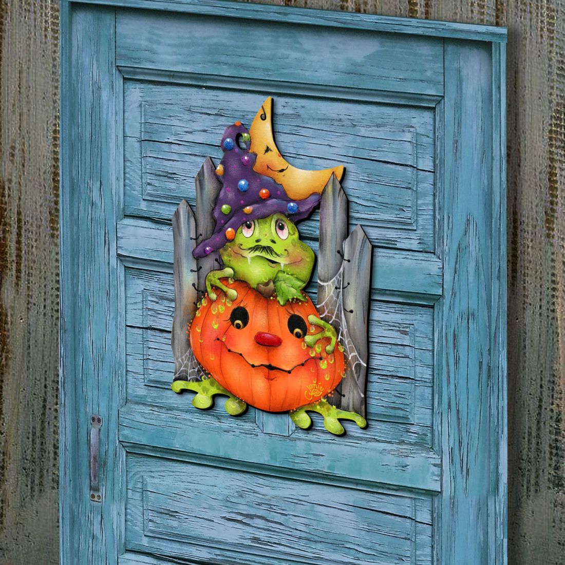 Jeepers Creepers Halloween Door Decor – Spooky Holiday Decoration for Home
