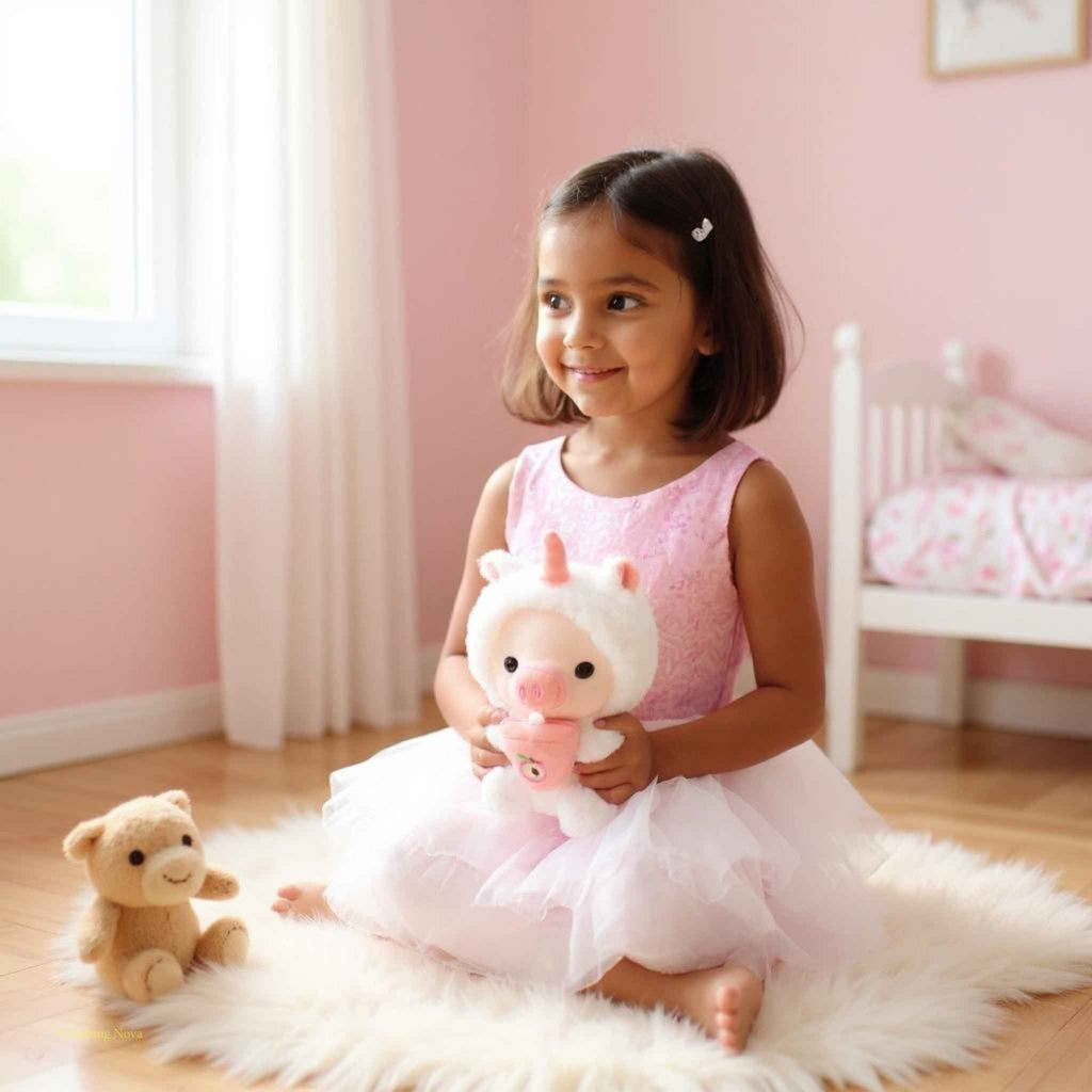 Boba Pig Plushie – Kawaii Stuffed Animal Gift for Girls & Boys