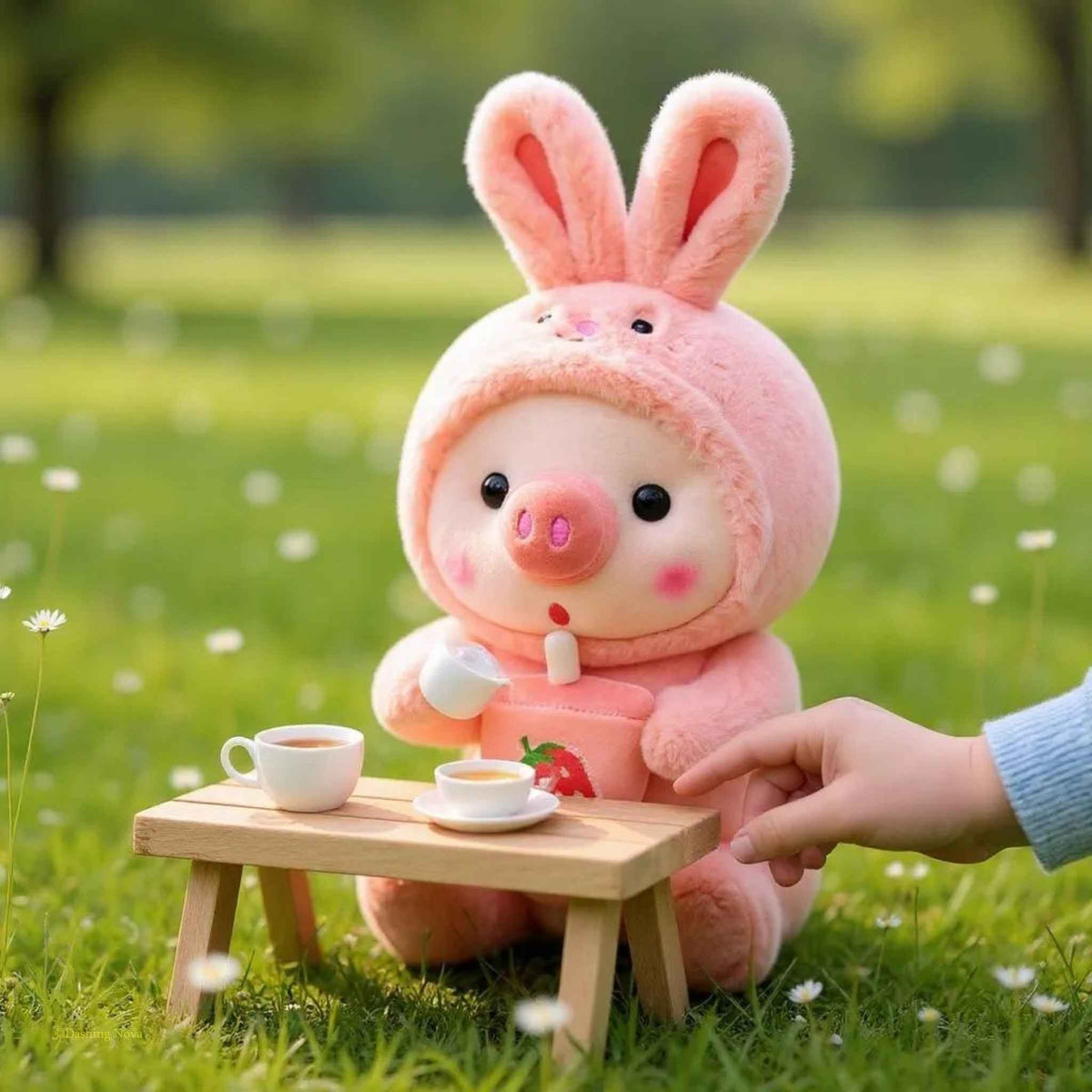 Boba Pig Plushie – Kawaii Stuffed Animal Gift for Girls & Boys