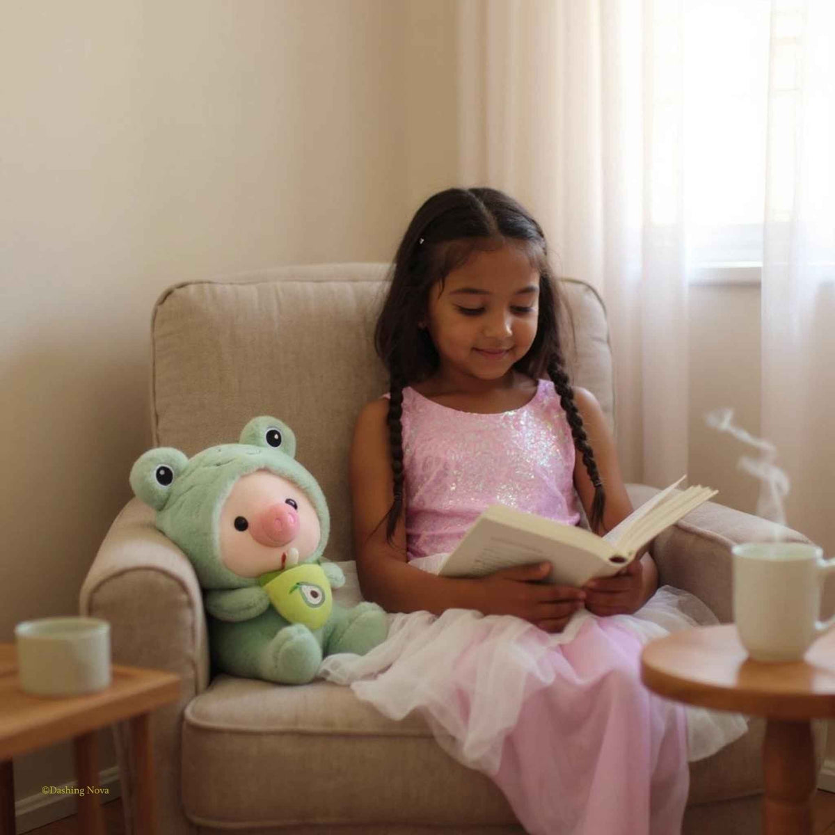 Boba Pig Plushie – Kawaii Stuffed Animal Gift for Girls & Boys