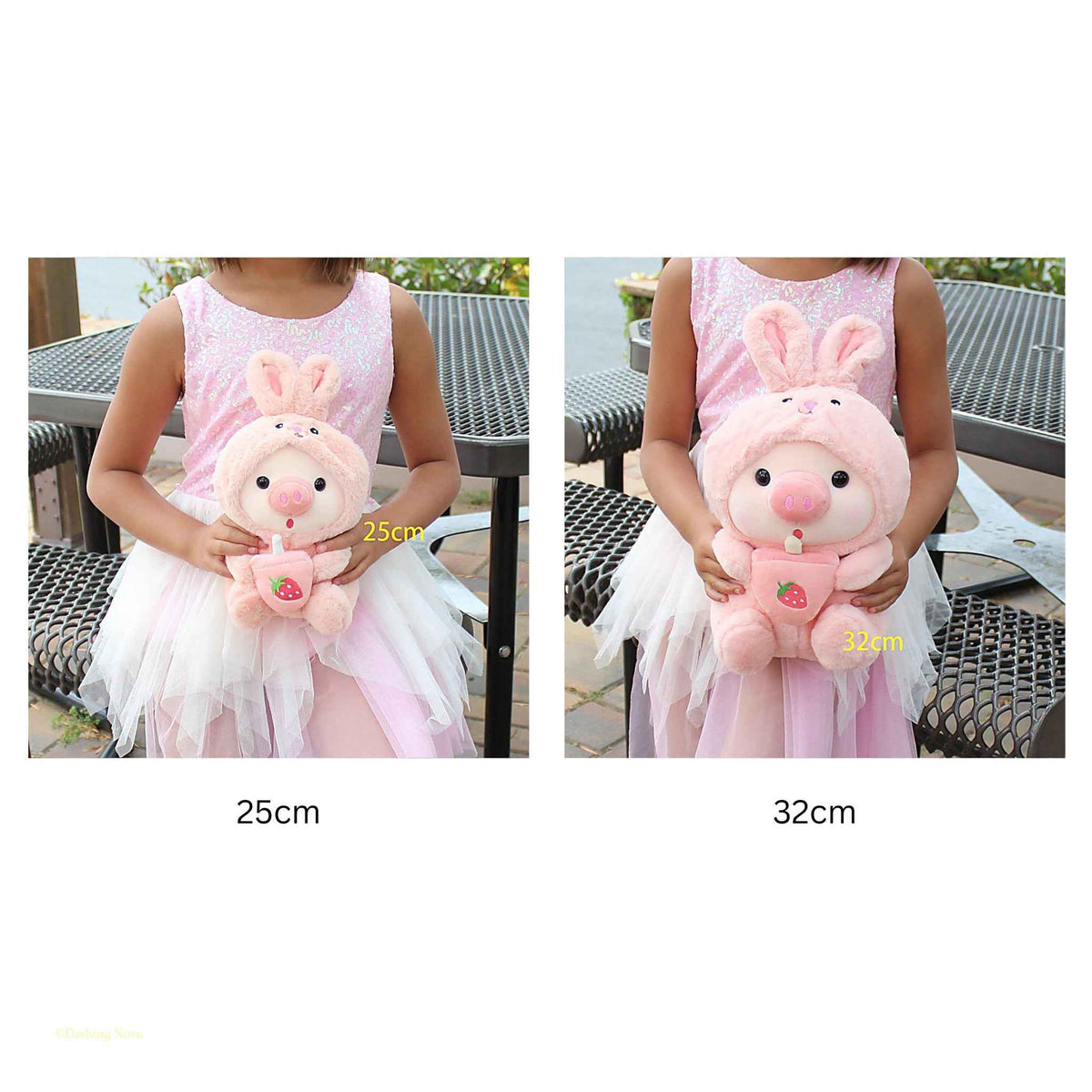 Boba Pig Plushie – Kawaii Stuffed Animal Gift for Girls & Boys