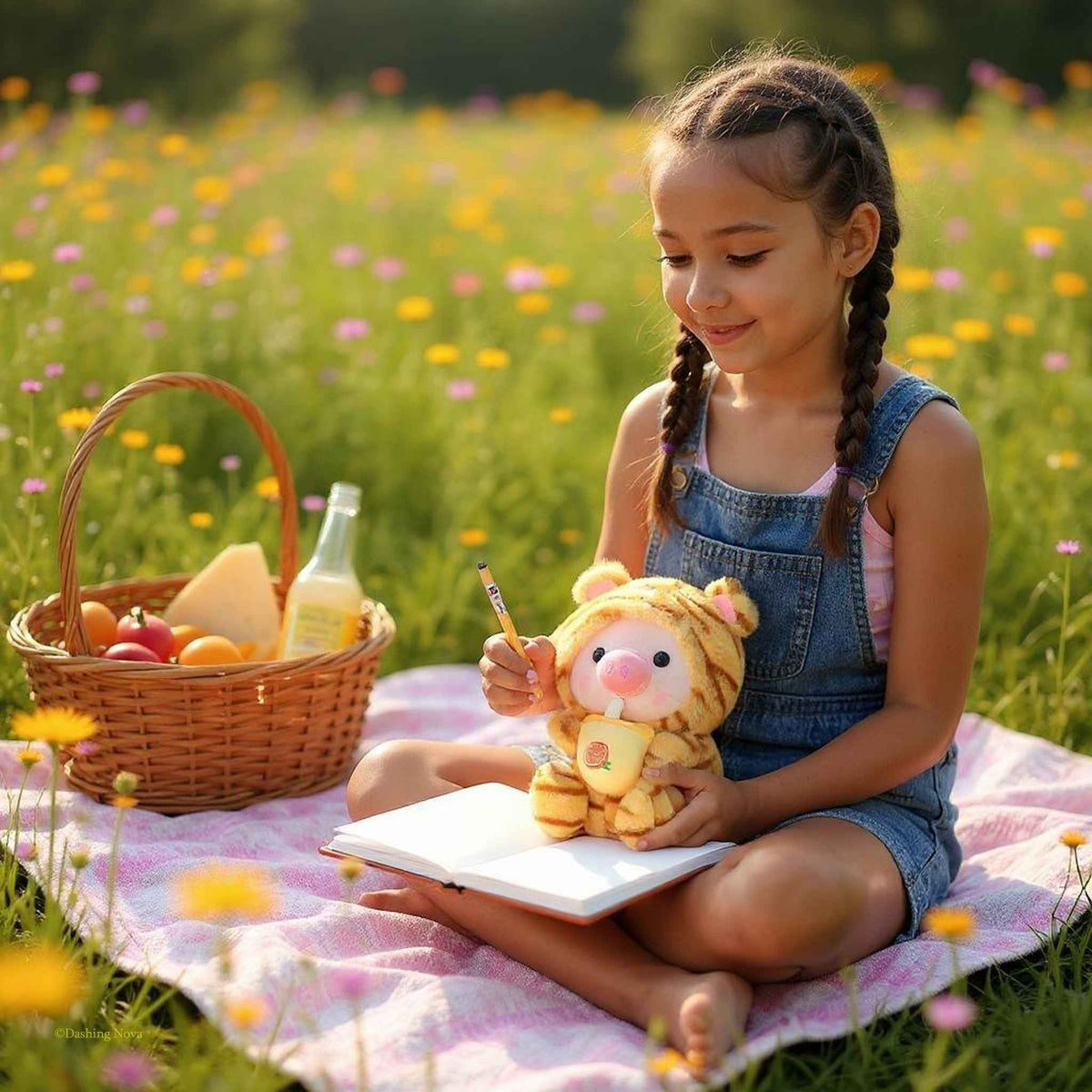 Boba Pig Plushie – Kawaii Stuffed Animal Gift for Girls & Boys