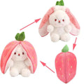 Reversible Strawberry Bunny Plush – Hide & Seek Transforming Stuffed Animal