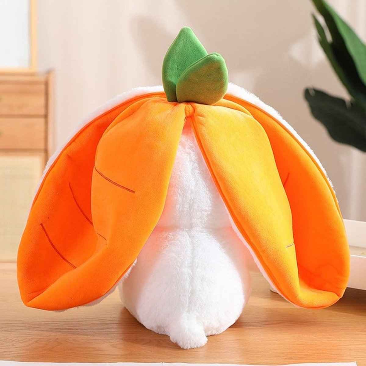 Reversible Strawberry Bunny Plush – Hide & Seek Transforming Stuffed Animal