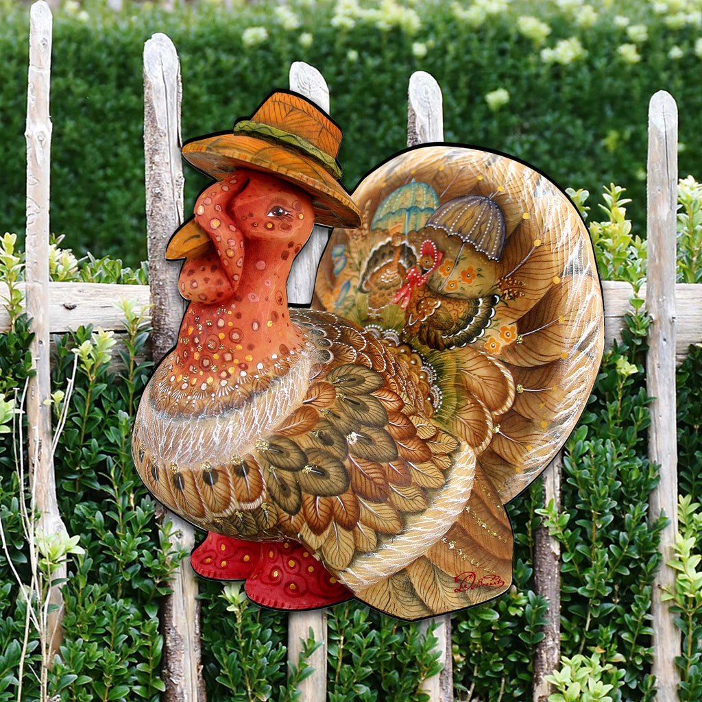 Tom the Turkey Thanksgiving Door Decor by G. DeBrekht