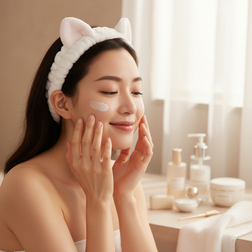 Cat Ear Spa Headbands – 4-Color Set