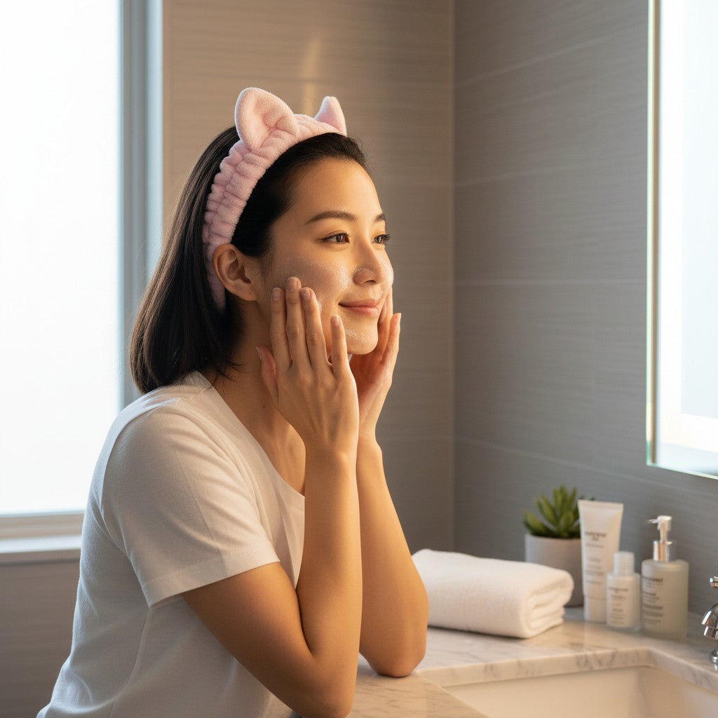 Cat Ear Spa Headbands – 4-Color Set