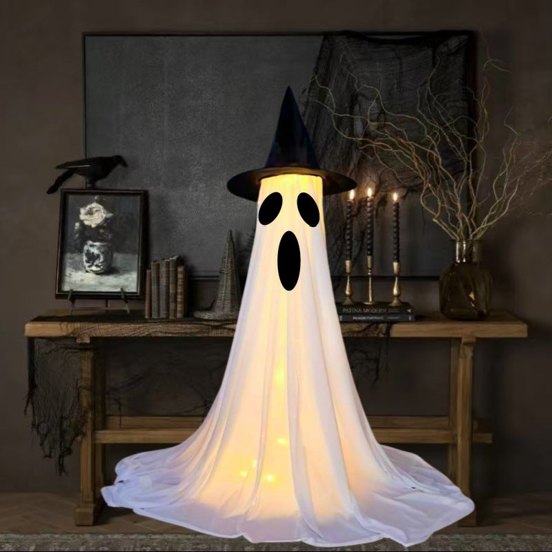 Spooky Ghost Yard Stake – Halloween Outdoor Decoration for Lawn & Garden