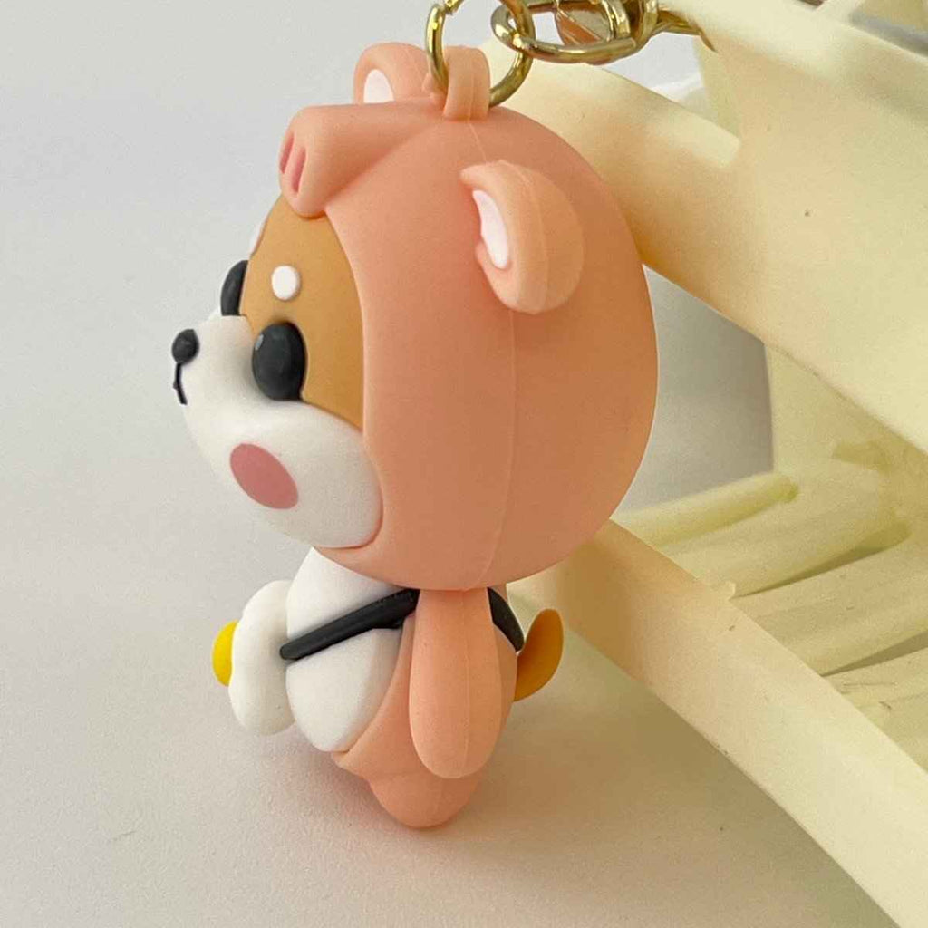Shiba Inu Pig Keychain – Kawaii Dog Lover Gift | Cute Bag Charm