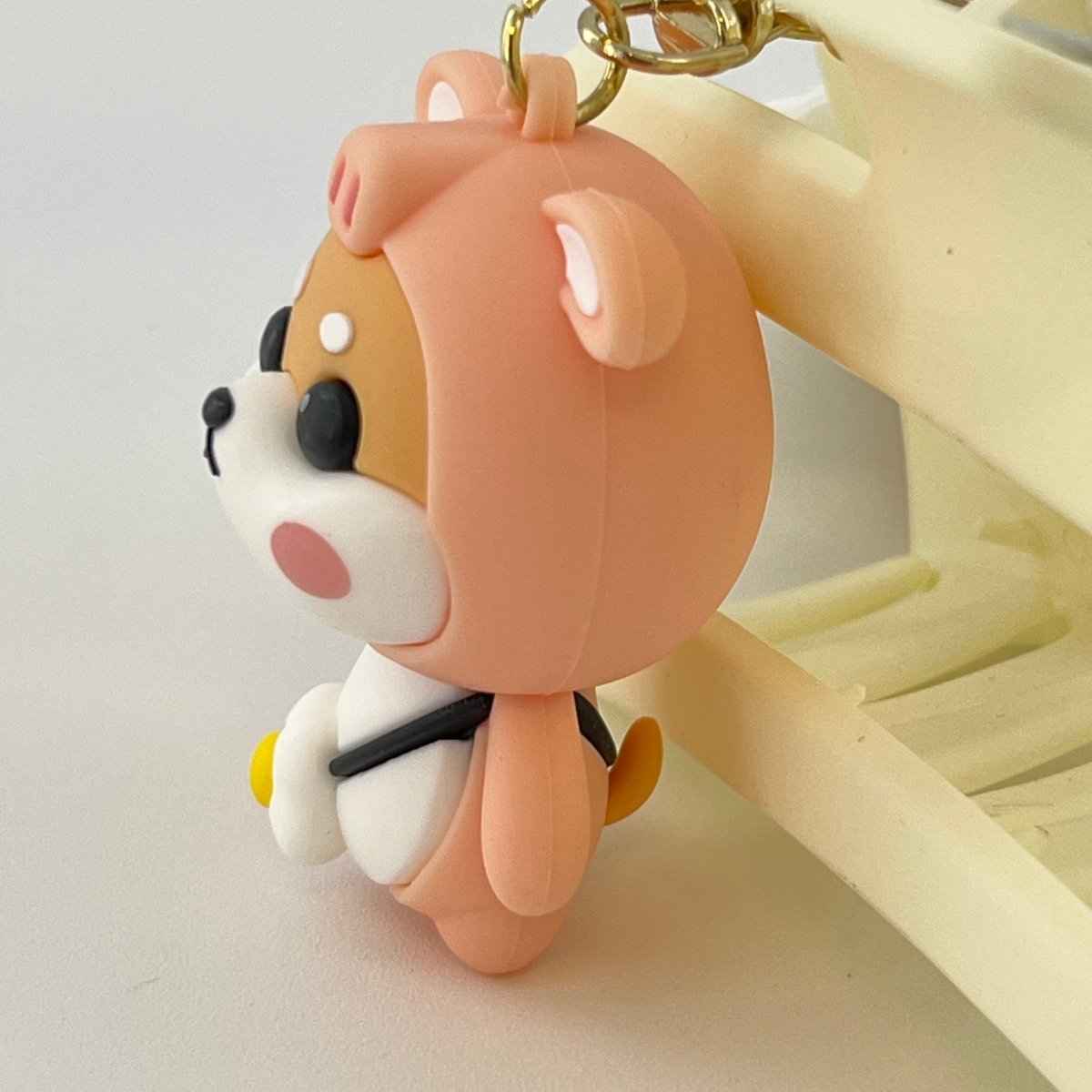 Shiba Inu Pig Keychain – Kawaii Dog Lover Gift | Cute Bag Charm
