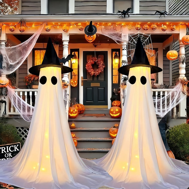 Spooky Ghost Yard Stake – Halloween Outdoor Decoration for Lawn & Garden