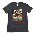 Fishing Beer T-Shirt – Bella Canvas Tee with Graphic Fishing Shirt Design