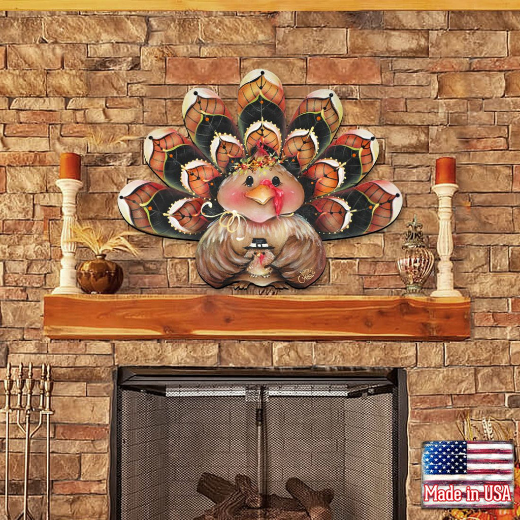 Be Thankful Turkey Door Sitter – Cute Thanksgiving Home Decor