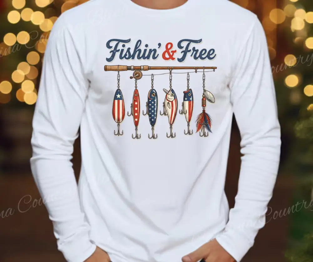 Fishin & Free Women's T-Shirt – Multi-Color
