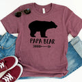 Papa Bear Shirt – Gray Men's Tee | Papa Bear T-Shirt for Father's Day