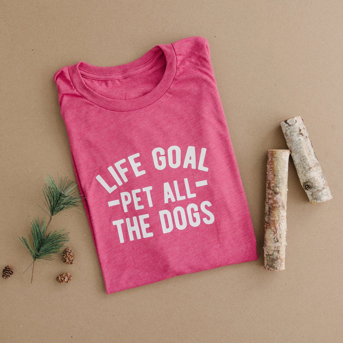 Dog Lover Gift – Life Goal Pet All The Dogs Graphic T-Shirt