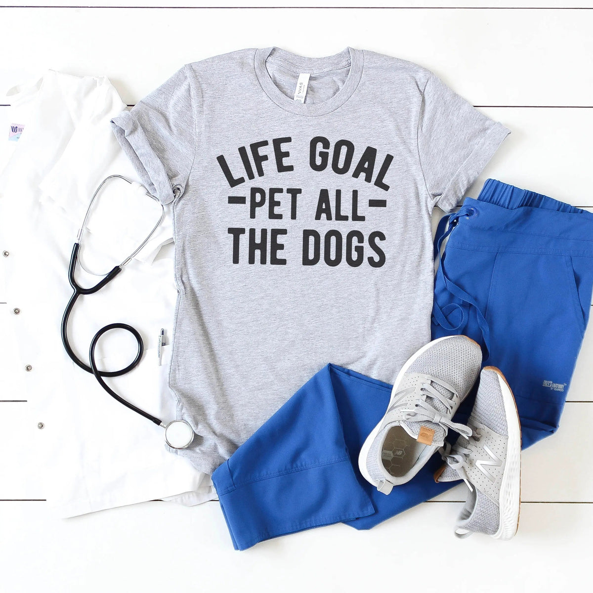 Dog Lover Gift – Life Goal Pet All The Dogs Graphic T-Shirt