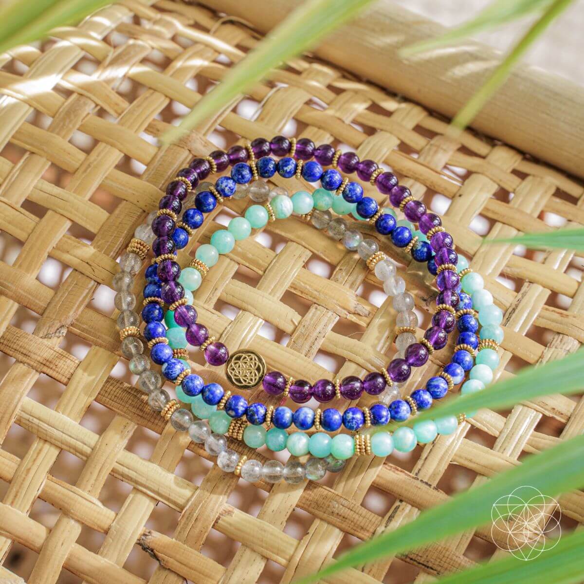 Manifestation Magnet Bracelet Set – Pack of 4 Crystal Bracelets for Attracting Goals & Desires