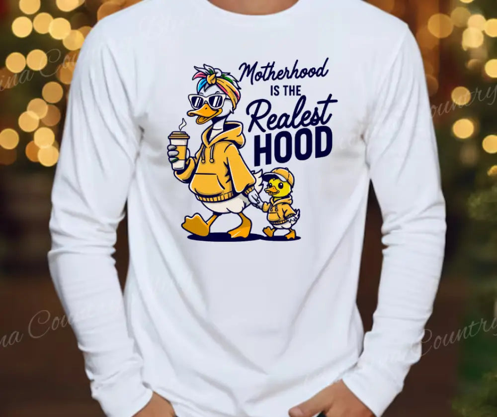 Motherhood Graphic T-Shirt – Cute Mom Gift | Short & Long Sleeve