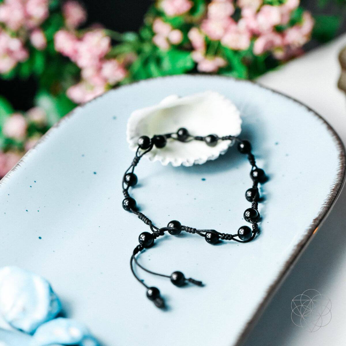 Obsidian Grounding Anklet – Crystal Anklet for Stability, Protection & Grounding