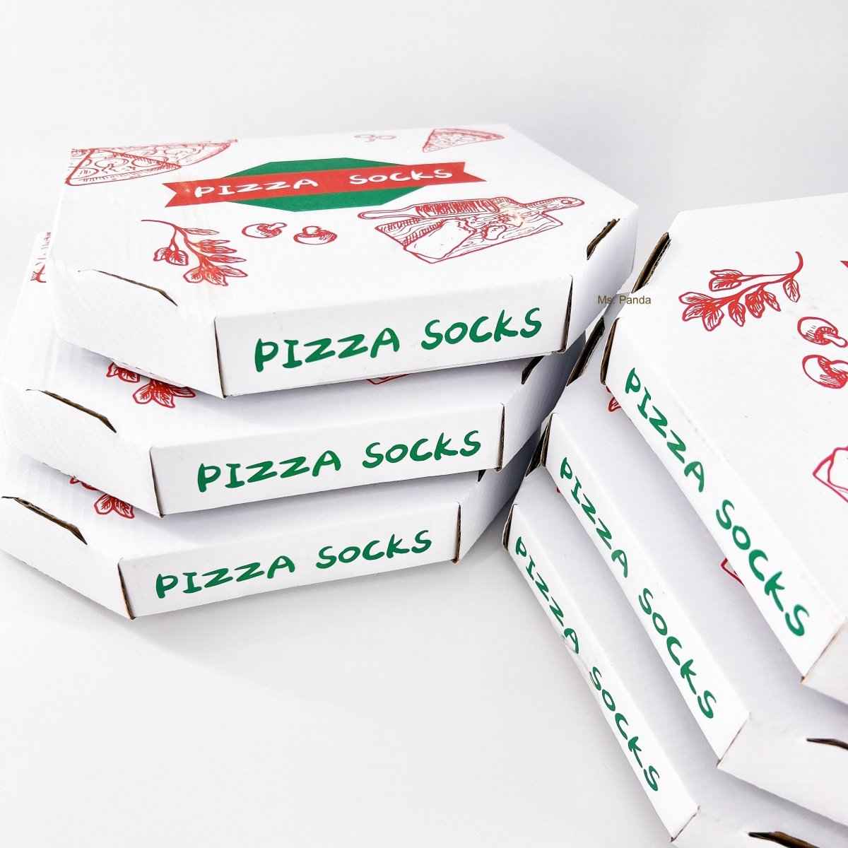 Pizza Socks Gift Box – 4 Pairs of Food-Themed Socks