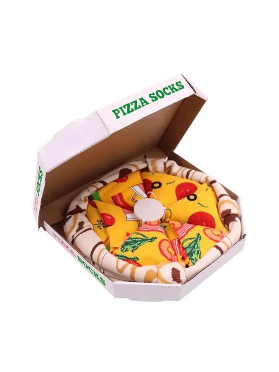 Pizza Socks Gift Box – 4 Pairs of Food-Themed Socks