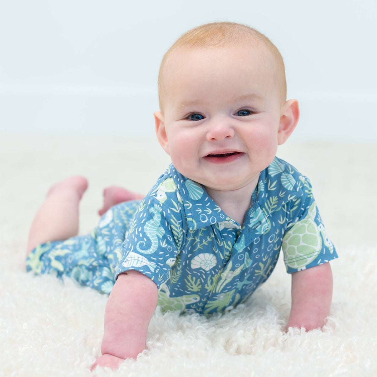 Under The Sea Polo Romper