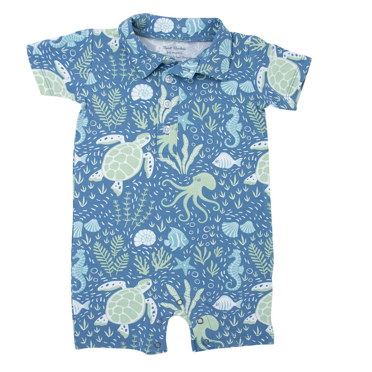 Under The Sea Polo Romper
