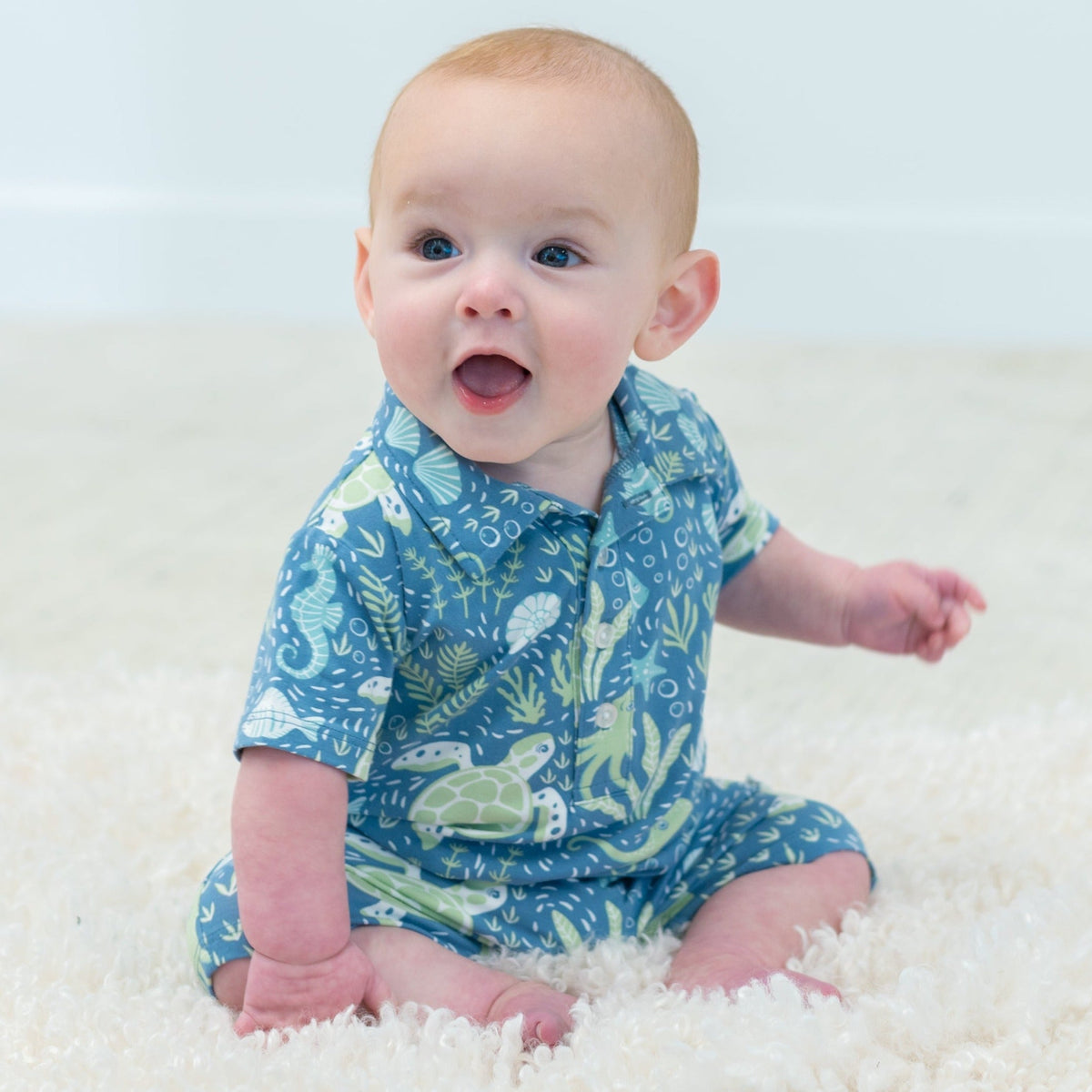 Under The Sea Polo Romper