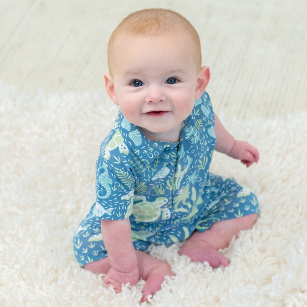 Under The Sea Polo Romper