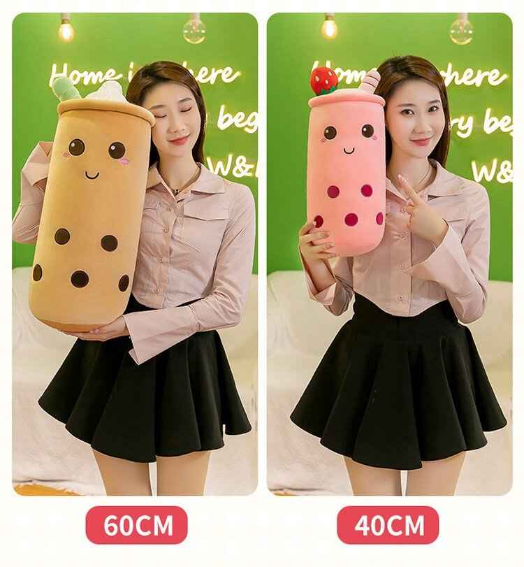 Boba Stuffed Animal – Kawaii Bubble Tea Plush Toy | Cute Room Decor
