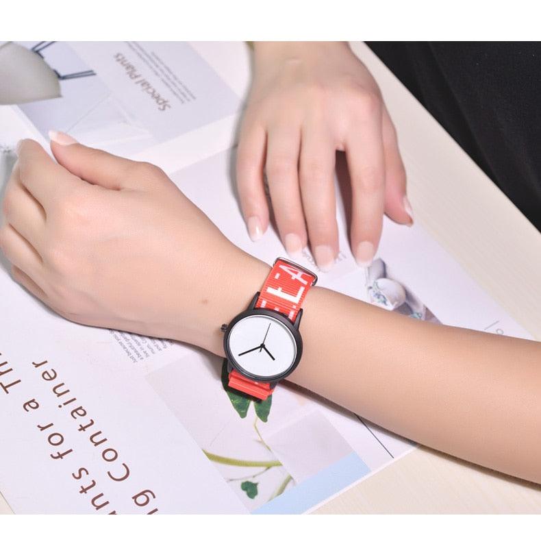 Quartz Watch with Nylon Strap for Men and Women