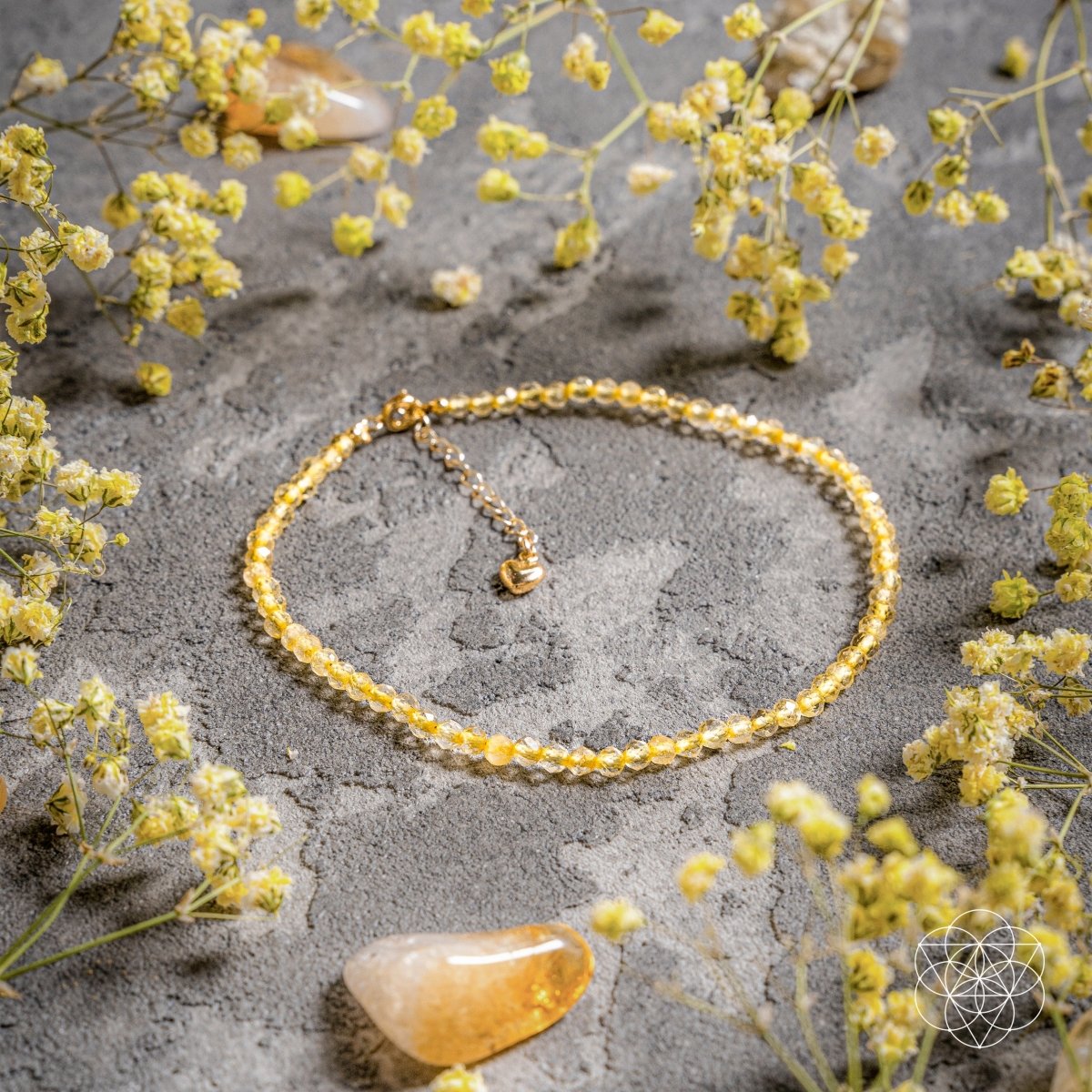 The Abundance Anklet – Crystal Anklet for Wealth, Prosperity & Manifestation