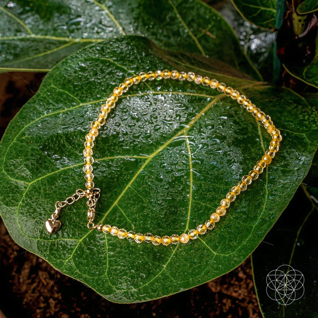 The Abundance Anklet – Crystal Anklet for Wealth, Prosperity & Manifestation